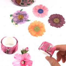 데이지 꽃 마스킹테이프 플라워 꽃잎 테이프 200개롤 다꾸 스티커, 모란꽃