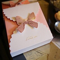 일체형박스 개업선물 제작 힐링 떡답례품 미니쿠키포장 초콜릿 사탕, 색상, 핑크