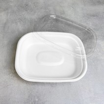 [L-067] 투고팩 사각용기 펄프용기 펄프도시락용기 용기 50개 뚜껑 50개
