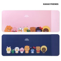 카카오프렌즈 리틀 고속 무선 충전 와이드 데스크 장패드, 1개, 핑크