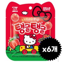 서주 헬로키티 탱글탱글 딸기맛 40g x 6개 한상자 딸기맛