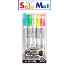 문교 워터 멀티 초크펜 보드유리펜 5색 - 96221