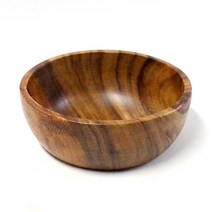 시리얼볼 소형 면기 원형 우드볼 L l 나무 접시 그릇