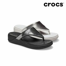 크록스 [크록스] 여성 몬트레이 메탈릭 웨지 플립 2종 택1 206303