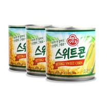 오뚜기 스위트콘 옥수수캔 콘샐러드 340G 1개 콘샌드위치 옥수수캔요리, 3개