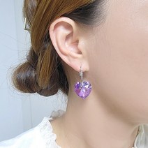 스와로브스키 하트 크리스탈 러블리앤 로멘틱 드롭 귀걸이