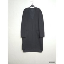창고세일 제평 핸드메이드 브이넥 긴팔 무지 원피스