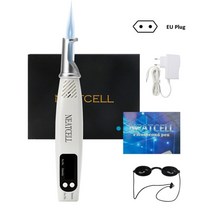 얼굴 피지 제거기 피부 케어 피지 여드름 제거 기계 피코세컨드 레이저 펜 광선 요법 문신 흉터 두더지 주근깨 다크 스팟 기계 스킨 뷰티 디바이스 니트셀, 블루 라이트 EU 플러그