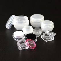 크림용기 여행용 화장품 공병 3g 5g 10g (100개묶음), 사각크림용기(100개), 화이트