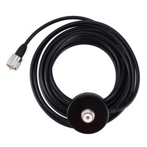 미니 UV 듀얼 섹션 자동차 안테나 워키 토키 HH-N2RS UHF/VHF PL259 라디오 RG58, [01] Black