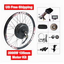 출퇴근용 가성비 전기자전거 접이식 전동자전거 135mm dropout 70kmh 72v 2000w 리어 휠 모터 키트 변환 키트, 28인치 후면