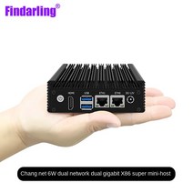 미니 PC N3050/N3160/N3700 호스트 6W 저전력 소비 X86-P1 소프트 라우팅 쿼드 코어 스레드 주식용 컴퓨터 호환, Barebone No DDR SSD, N3050