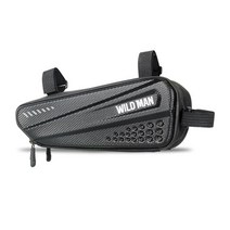 2인용전기자전거 접이시전기자전거 가방 프레임 방수 트라이앵글 하드 쉘 로드 산악 자전거 랙 보관 케이스 사이클링 액세서리, Black