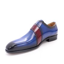 더블몽크스트랩 남자 소가죽 수제화 정장 구두 플레인 투톤 F21