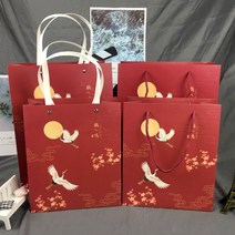 선물포장봉투 버들못 선물파우치 종이봉투 드렌드 복장 쇼핑 정월 대보름날 밤 가족 답례했다 포장가방 1433298066, 1가방12개코란브라운25롱21두꺼운10와인색사진색번호6, 버들못 하드 끈