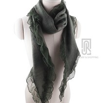 프린트레스 레이스 머플러 롱 스카프