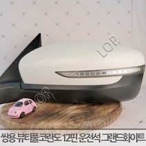 쌍용 뷰티풀 코란도 사이드미러 좌측 운전석 12핀 / 자동차중고부품 폐차장중고부품 생활기스 중고부품