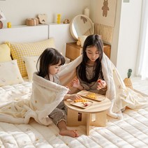 포몽드 페이크퍼 자수 극세사 아기블랭킷 애착 겨울 신생아 이불 L, 극세사 페이크퍼 블랭킷 L/01치크고미