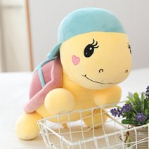 108960 작은거북이 인형 빅사이즈 피큐어 아동침대 쿠션 귀여운 생일선물 여학생, 35 센치 메터, 하늘색