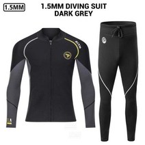 해녀복 해남복 스쿠버 다이빙 슈트 잠수복 네오프렌 수중 카이트 스피어피싱 자켓 바지, MT201 GY Wetsuit Men+L 60-70KG