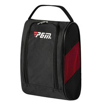 PGM 경량 대용량 통기성 골프 신발 주머니, 블랙 레드