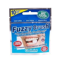 FuzzyBrush 퍼지브러쉬 지퍼백 10개입 3개세트 / 씹는칫솔 구강관리, 단일옵션