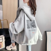 K.ONLINE SHOP여성 후드집업 점퍼 오버핏 후드티 아우터 가을 pf33 후드티 후드집업 가디건