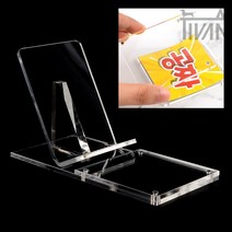 티반 투명 아크릴 제품 진열대 받침대 액세서리 머리띠 전시대 자석식 케이스