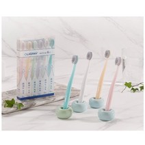 올커니 숨쉬는 고급 2중 로얄 미세모 칫솔 2팩(12개) +칫솔걸이, 올커니칫솔 아동용2팩