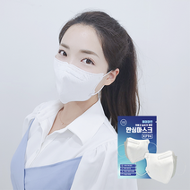 [제조사직영몰/써멀본드 안감사용] 100% 국산 부자재 KF94 귀안아픈 숨쉬기편한 새부리형마스크 FDA등록 에어마인 안심마스크 50/100매입, 50매입