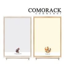 꼬모랙 L / 자석 칠판 칠판거치대, 꼬모랙(화이트_L)