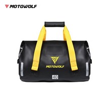 모토울프 바이크가방 여행용 방수 리어백 오토바이용품, 40L, 블랙