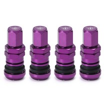 밸브PQY - Universal 4 Volk 레이싱 단조 알루미늄 밸브 스템 캡 휠 림 PQY-WR11, 02 Purple With PQY Logo