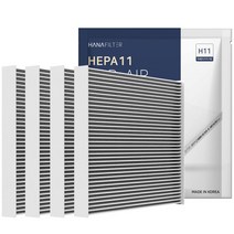 [2+2] H11 하나 차량용 에어컨 필터 PM2.5 PM1.0 초미세먼지 유해물질 헤파, 2+2개, HF-03