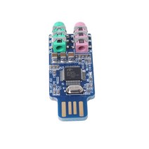 외장사운드카드 고품질 CM108 USB 드라이브 사운드 카드 노트북 컴퓨터 외부 모듈 신제품, 한개옵션0