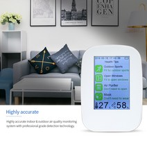Air Quality Detector Indoor/Outdoor Digital PM2.5 Formaldehyde Gas Monitor LCD HCHOampTVOC Tester In
