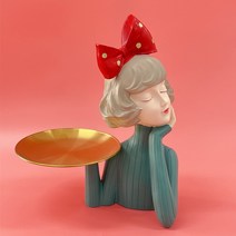 쟁반인형 고급 장식품 집들이선물 감성 앤틱 소품샵 카페 북유럽풍 인테리어 원룸 거실 가게 매장 꾸미기