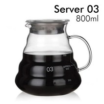드립포트 커피 모카 포트 핸드드립주전자 glass coffee pot cloud v60, 씨엔, 800ml
