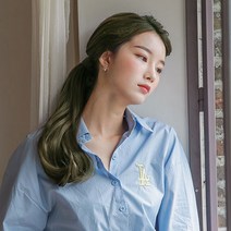 가발매니아 데이지 35cm리얼포니(제디원사) 포니테일가발 묶음머리, 바닐라카키, 1개