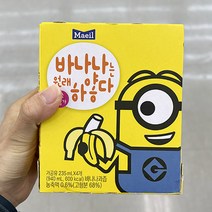 [홈플러스] 매일 바나나는원래하얗다 멸균 235ml x 4 x 2개, 아이스보냉백포장