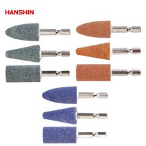 한신 추지석 연마석 숫돌 조각기 연마기 브러쉬 샌딩, 옵션02 한신 육각 추지석 스텐용 (포탄형)