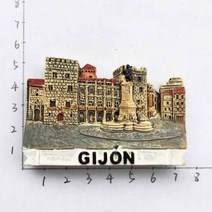 스페인 냉장고 자석 톨레도 라 카텔드라 성당, Gijon B