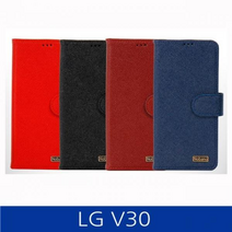 LG V30. AVIO 가죽 다이어리 폰케이스 V300 case, 블랙, 없음