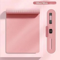 피트니스 미끄럼 방지 환경보호 TPE 요가매트 + 캐링 스트랩 + 스토리지 백, 핑크