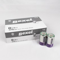 벡셀 망간 건전지 R20 D형 1박스 24알, 단품