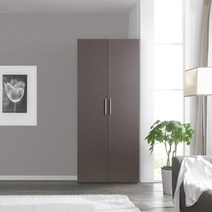 솜씨방가구 엣지장롱 윗선반옷장, 카키그레이