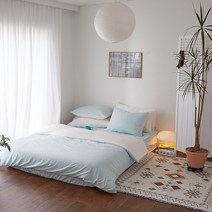 UB모모 무봉제 옥수수솜 차렵이불 SS Q 애프리콧 1인용 퀸사이즈 항균솜 마이크로화이바 알러지케어