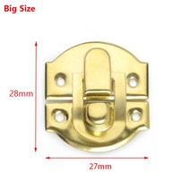 30 조각 NAIERDI 골동품 금속 잠금 21x20mm 나무 보석 상자 장식 자물쇠 Hasp 나사 가구 하드웨어, 다이킨, 하나