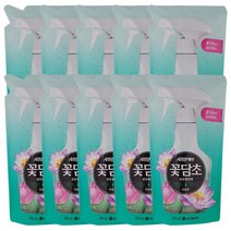 [살균 99.9%] 샤프란케어 꽃담초 섬유탈취제 연꽃향 리필 320ml, 10개