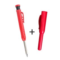 목공연필 목공펜 목수샤프 목수연필 홀더뚜껑포함, 레드 마킹펜